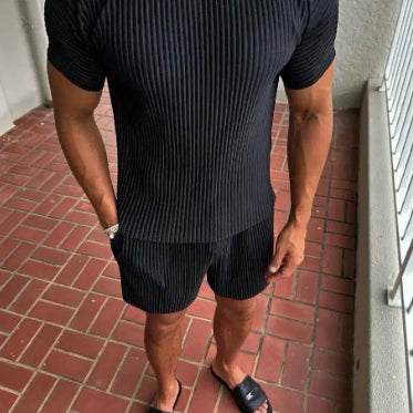 [BUNJANG] Volante Pleats Round Short Sleeve Orange T-shirt / 볼란테 플리츠 라운드반팔 주황색 1size 라피나토 톰포드