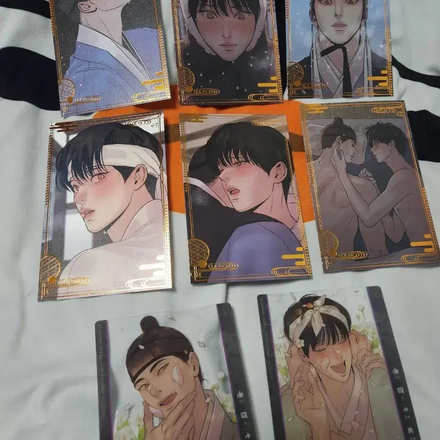[BUNJANG] Night Painting Postcard Set / 야화첩 엽서 6종 투명엽서 2종 개봉
