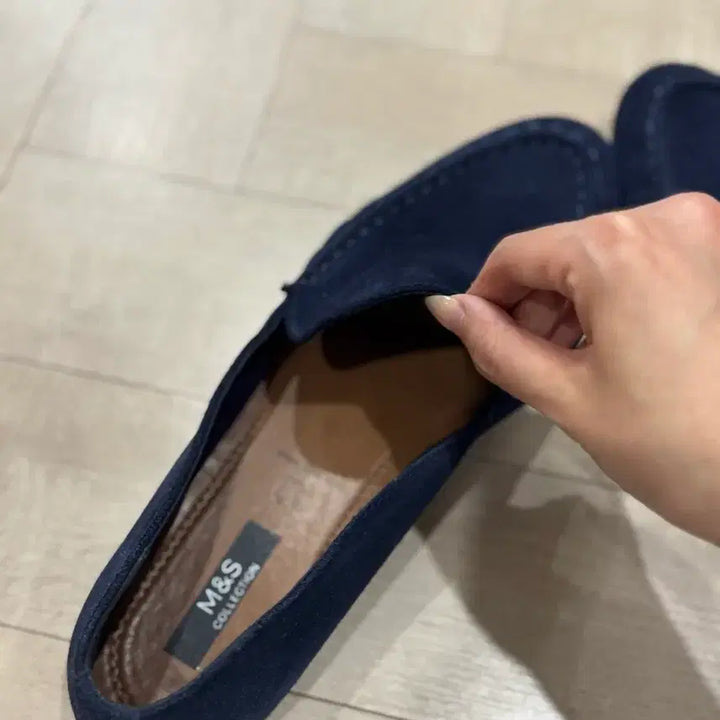 [BUNJANG] Marks &amp; Spencer Suede Loafers - Navy (New) / 막스앤스펜서 남성 스웨이드 로퍼 네이비컬러(새상품)