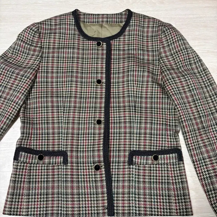 [BUNJANG] Burberry Check Tweed Jacket / 버버리 체크 트위드 자켓