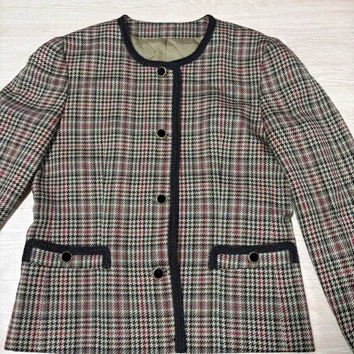 [BUNJANG] Burberry Check Tweed Jacket / 버버리 체크 트위드 자켓