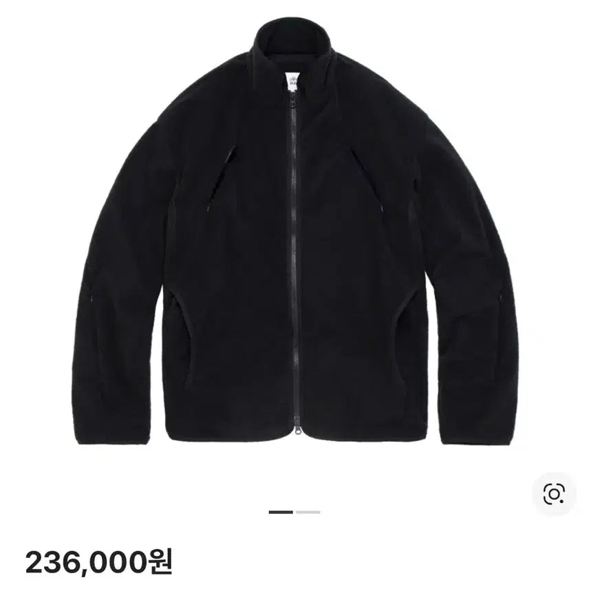 [BUNJANG] Politeru Velour Fleece Jacket Black / (2) 폴리테루 / 벨루어 플리스 자켓 / 블랙