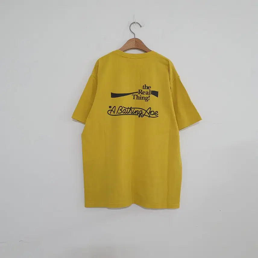 [BUNJANG] BAPE x Coca-Cola Collaboration Short Sleeve T-Shirt Yellow XL / No.26041318 베이프 x 코카콜라 콜라보 반팔 티셔츠 옐로우