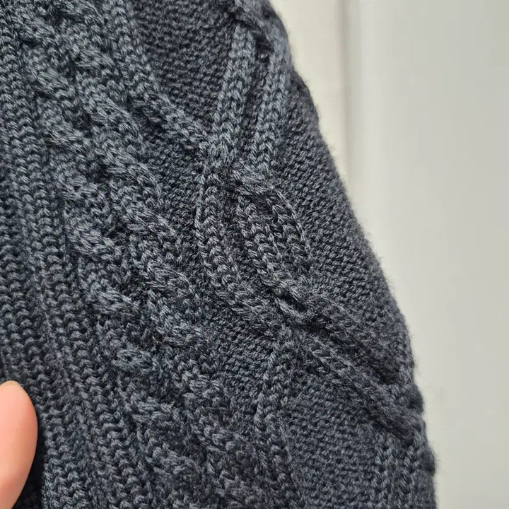[BUNJANG] Saint James Wool Knit High Neck Cardigan / (SM) 세인트제임스 울 니트 하이넥 가디건