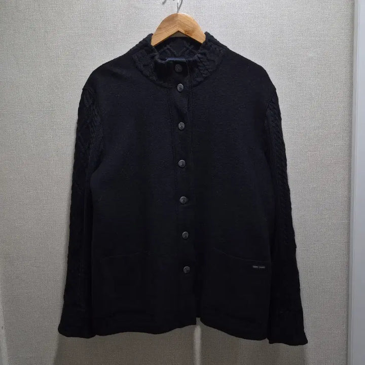 [BUNJANG] Saint James Wool Knit High Neck Cardigan / (SM) 세인트제임스 울 니트 하이넥 가디건