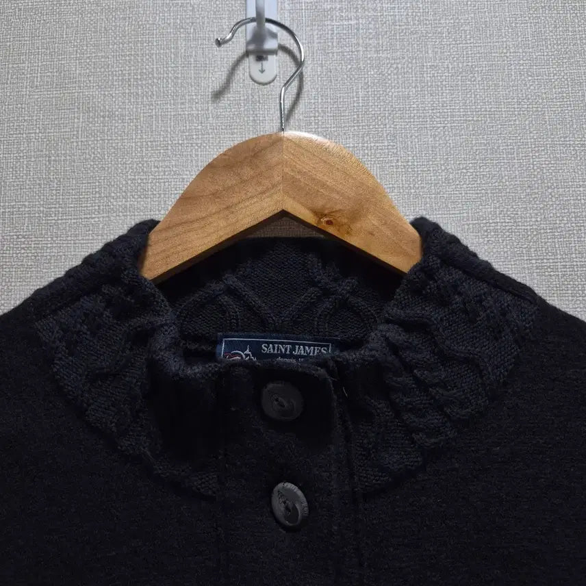 [BUNJANG] Saint James Wool Knit High Neck Cardigan / (SM) 세인트제임스 울 니트 하이넥 가디건