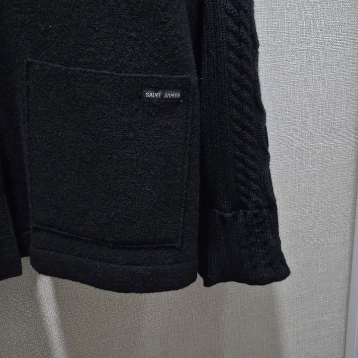 [BUNJANG] Saint James Wool Knit High Neck Cardigan / (SM) 세인트제임스 울 니트 하이넥 가디건