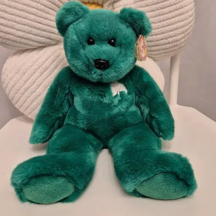 [BUNJANG] Vintage TY Buddy Clover Bear Plush / 빈티지 TY 버디 클로버 곰돌이 인형