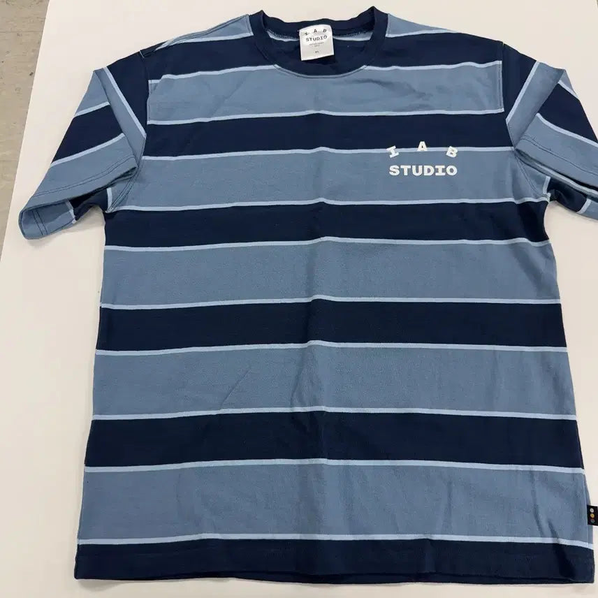 [BUNJANG] IAB Studio Stripe T-shirt Blue White / [XL] 아이앱 스튜디오 스트라이프 티셔츠 블루 화이트