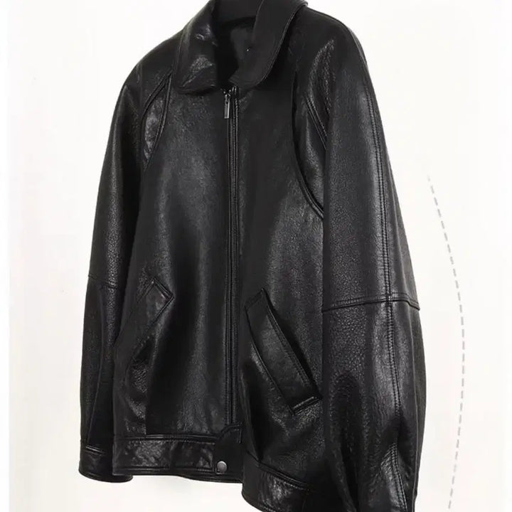 [SOLD OUT] 블랙 레더 가죽 자켓