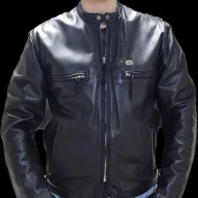 [BUNJANG] Harley Davidson Cafe Racer Leather Jacket / 할리데이비슨 카페레이서 100