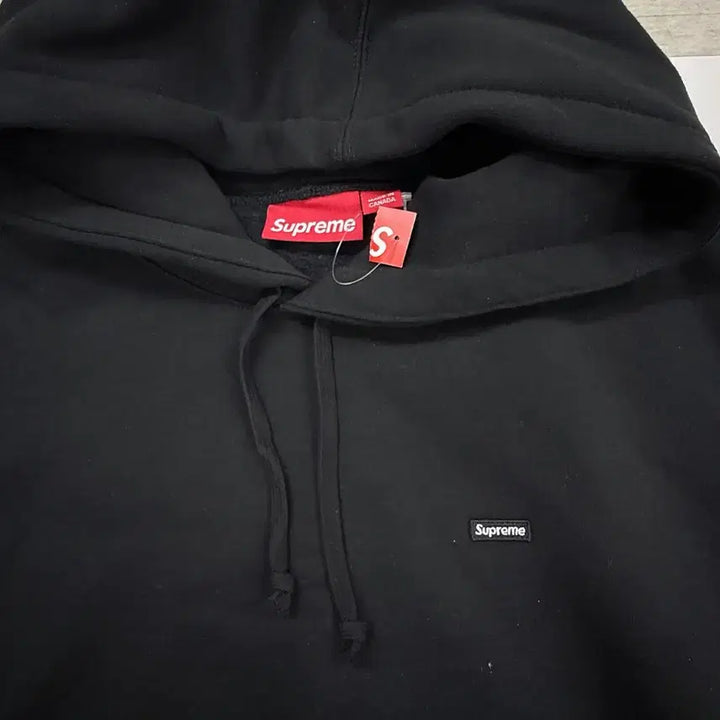 [BUNJANG] Supreme Small Box Drawcord Hoodie Sweatshirt Black / [XL] 슈프림 스몰 박스 드로우코드 후드 스웨트셔츠 블랙 - 23FW