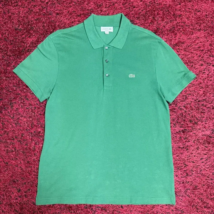 [BUNJANG] Lacoste Green Polo T-Shirt / Lacoste 라코스테 그린 폴로 남자 티셔츠 PK 판매