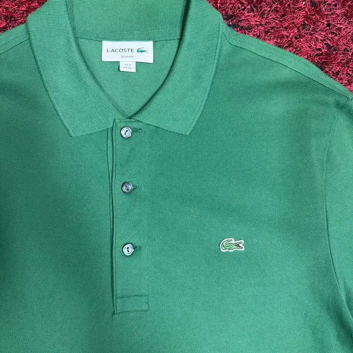 [BUNJANG] Lacoste Green Polo T-Shirt / Lacoste 라코스테 그린 폴로 남자 티셔츠 PK 판매