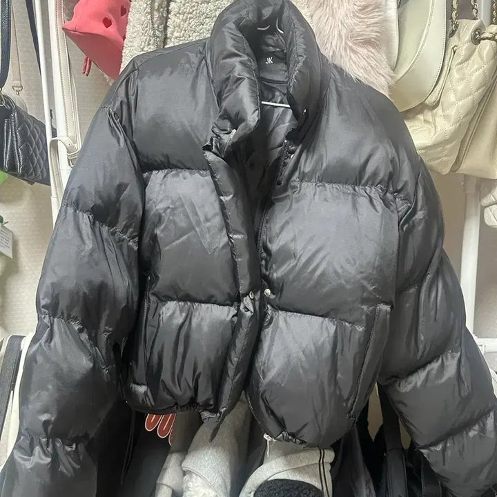 [BUNJANG] Black Puffer Padding Short Jacket / 블랙 푸퍼 패딩