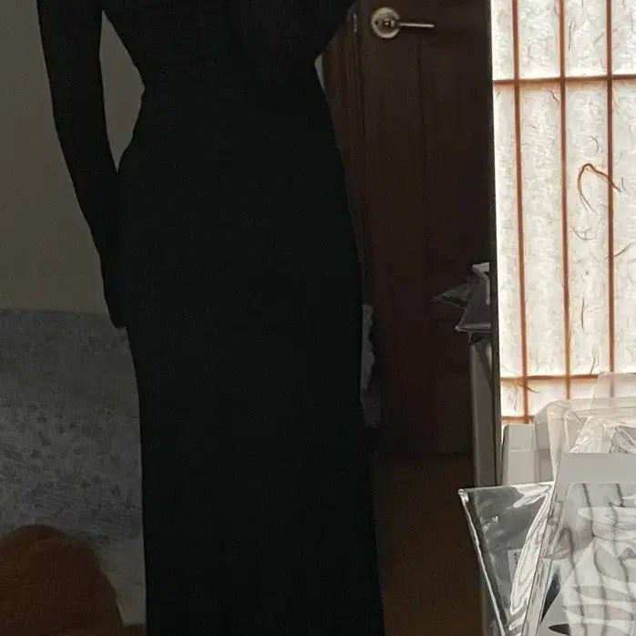 [BUNJANG] Body Printing Long Dress / 바디프린팅 롱 원피스