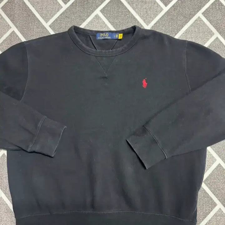 [BUNJANG] Polo Ralph Lauren Black Crewneck Sweatshirt / 폴로 랄프로렌 블랙 맨투맨 L 105