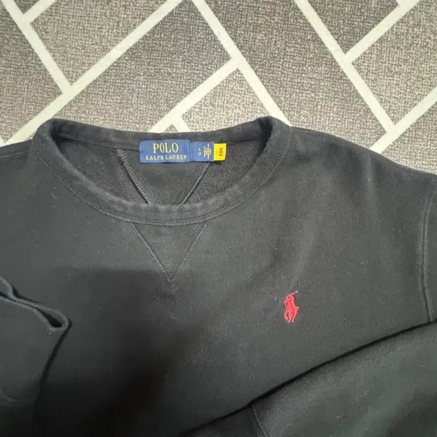 [BUNJANG] Polo Ralph Lauren Black Crewneck Sweatshirt / 폴로 랄프로렌 블랙 맨투맨 L 105