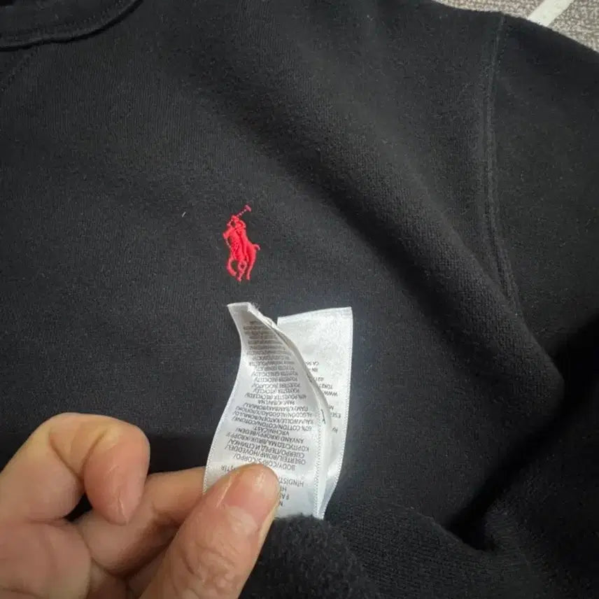 [BUNJANG] Polo Ralph Lauren Black Crewneck Sweatshirt / 폴로 랄프로렌 블랙 맨투맨 L 105