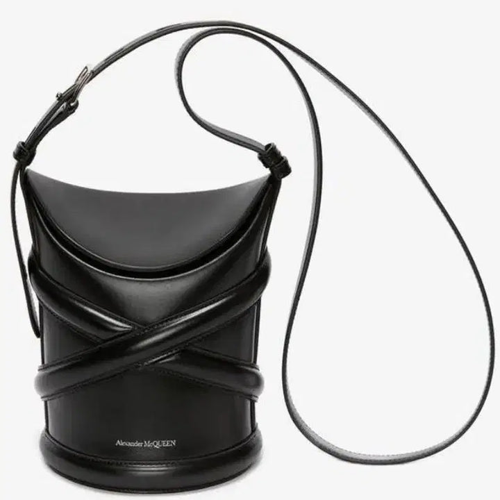 [BUNJANG] Alexander McQueen Black Curve Bag Small / 알렉산더 맥퀸 블랙 커브백 스몰