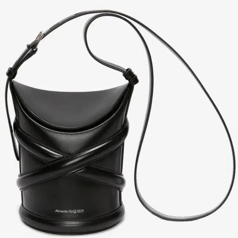 [BUNJANG] Alexander McQueen Black Curve Bag Small / 알렉산더 맥퀸 블랙 커브백 스몰