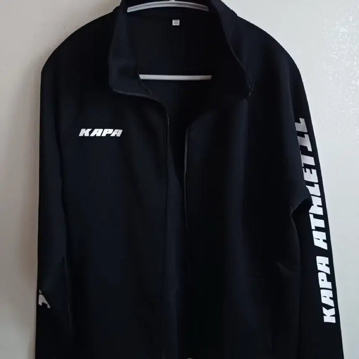 [BUNJANG] Team Kappa Training Zip-up Black Jacket / 체대입시 팀카파 트레이닝 집업 블랙 100