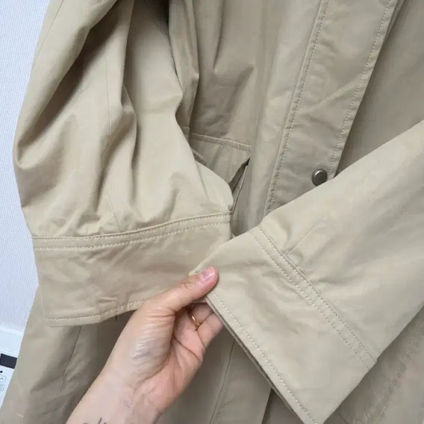 [BUNJANG] Plastic Island Faux Leather Safari Jumper / [오늘만 5만원]플라스틱 아일랜드 페이크 레더 카라 사파리형 점퍼 S