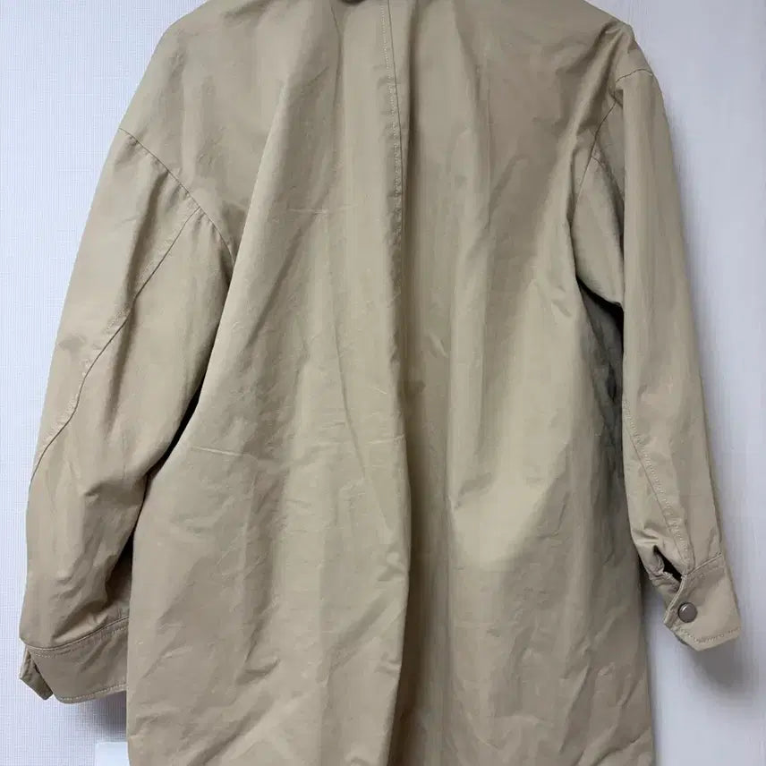 [BUNJANG] Plastic Island Faux Leather Safari Jumper / [오늘만 5만원]플라스틱 아일랜드 페이크 레더 카라 사파리형 점퍼 S