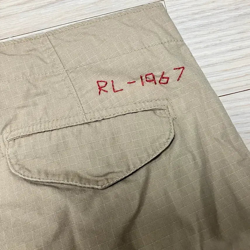 [BUNJANG] Polo Ralph Lauren Ripstop Cargo Pants Beige / [Polo] 폴로 랄프로렌 립스탑 카고 팬츠 베이지