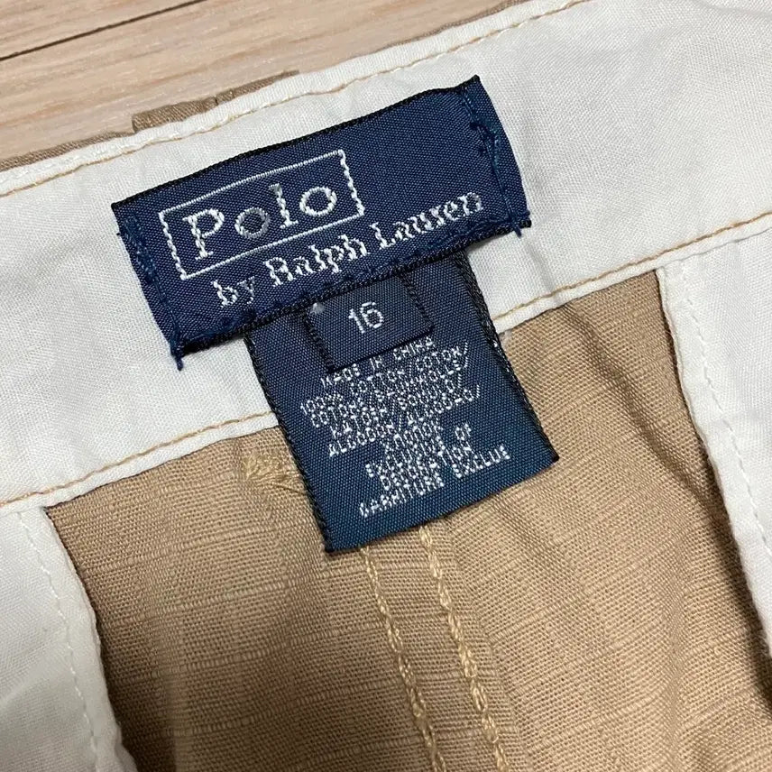 [BUNJANG] Polo Ralph Lauren Ripstop Cargo Pants Beige / [Polo] 폴로 랄프로렌 립스탑 카고 팬츠 베이지