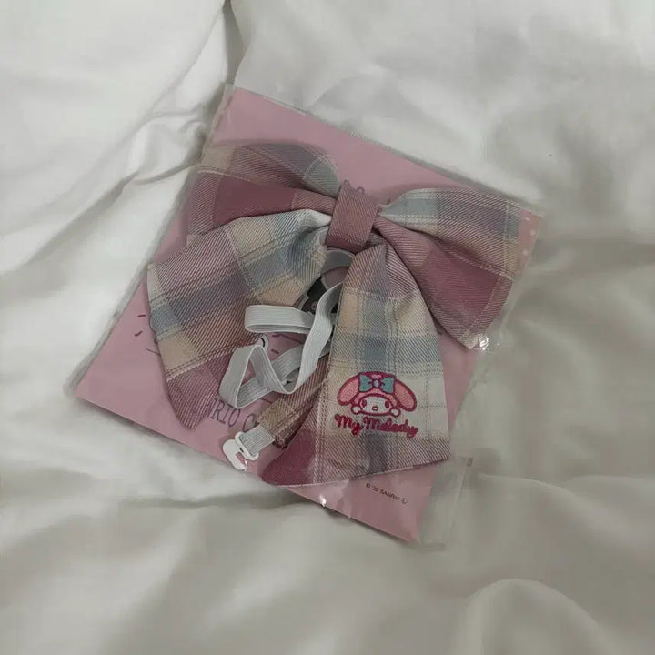 [BUNJANG] Sanrio My Melody Check Ribbon / 산리오 22 마이멜로디 체크리본