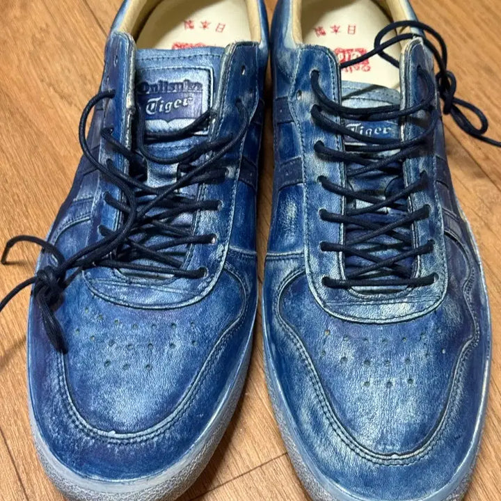 [BUNJANG] Onitsuka Tiger Nippon Made Fabre Indigo Blue Leather Sneakers / [255] 오니츠카 타이거 니폰 메이드 파브레 인디고블루