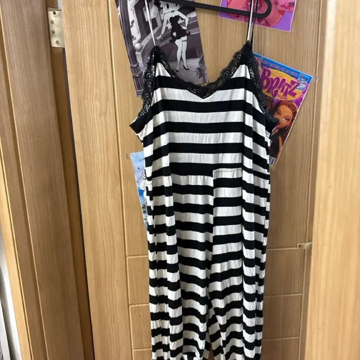 [BUNJANG] Striped Jumpsuit / [새상품]단가라 점프슈트
