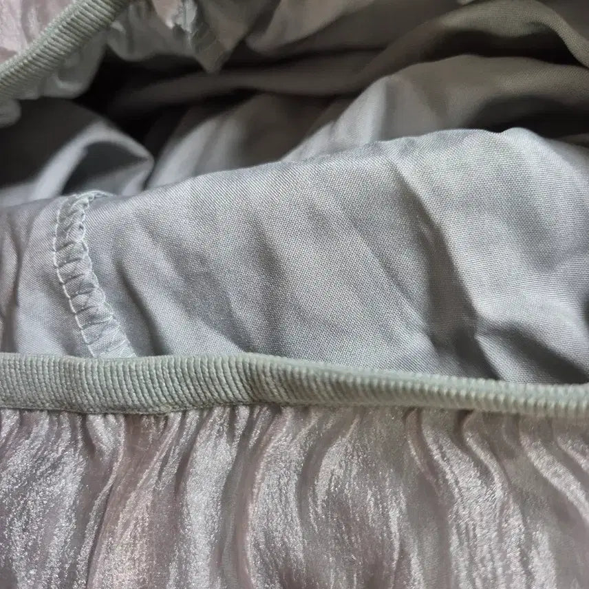 [BUNJANG] Long Tiered Chiffon Skirt / 민트색, 연보라색 펄 롱스커트 44~슬림77까지/샤스커트