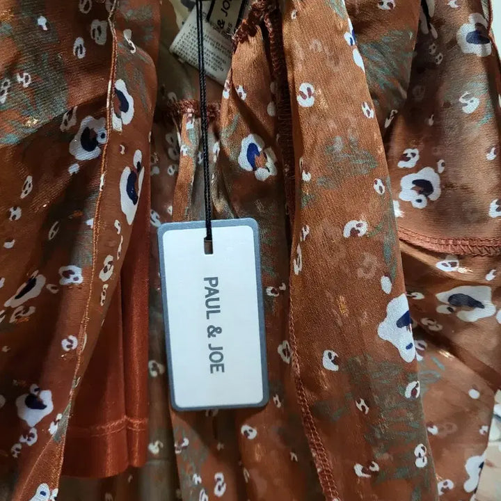 [SOLD OUT] 폴앤조 플라워 패턴 롱 쉬폰 원피스(66) 새제품