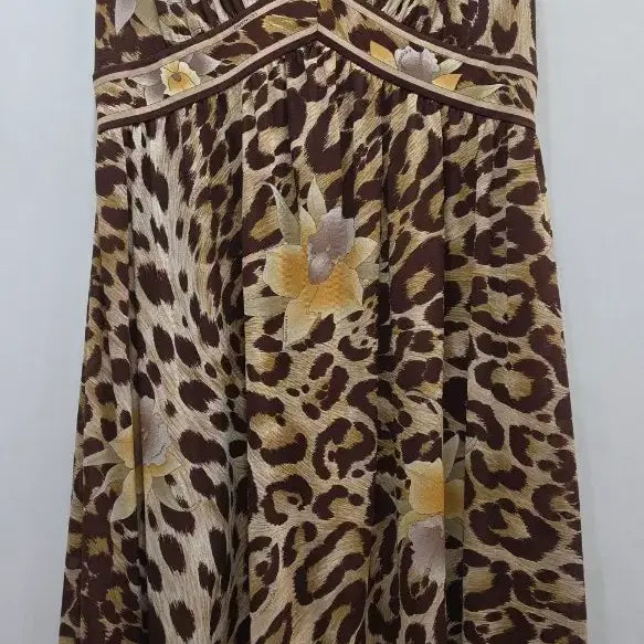 [BUNJANG] Leonard Leopard Flower Midi Dress / (정품)레오나드 호피 플라워 미디 원피스
