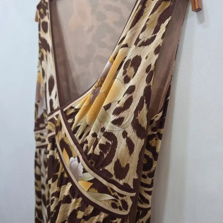 [BUNJANG] Leonard Leopard Flower Midi Dress / (정품)레오나드 호피 플라워 미디 원피스