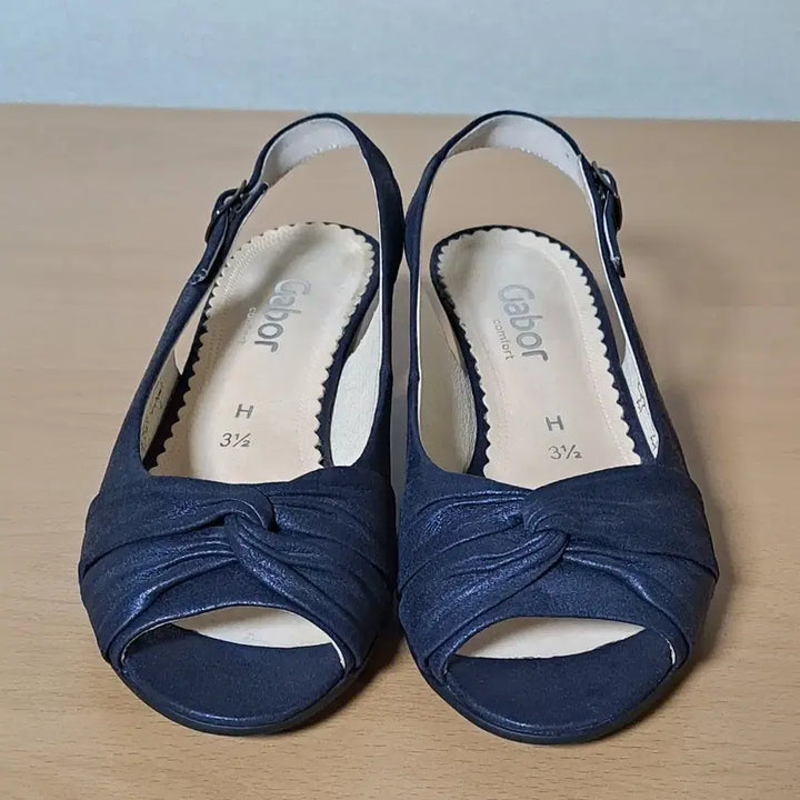 [BUNJANG] GABER 235 Goat Leather Slingback Shoes / 가버 3.5 235 염소가죽 슬링백