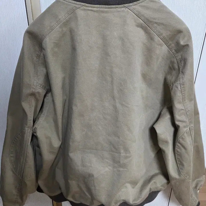 [BUNJANG] Rough Side Horizon Bomber Jacket Khaki Beige / 러프사이드 호라이즌 봄버 카키베이지 2