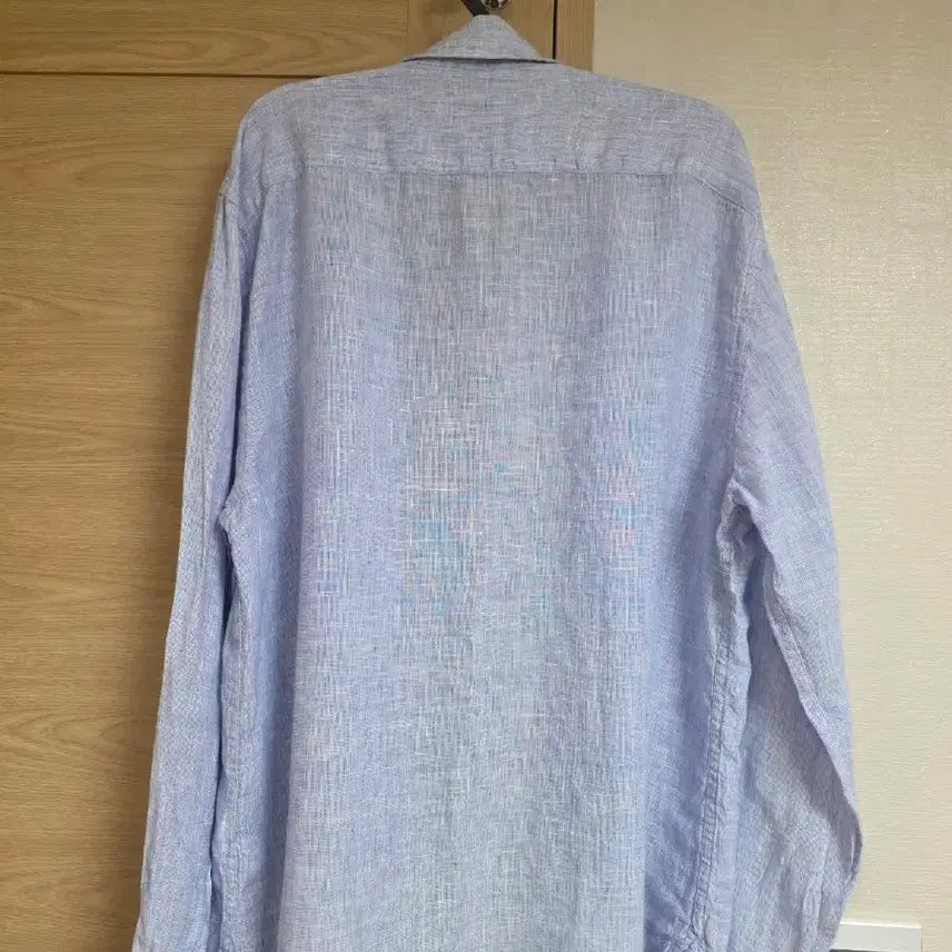 [BUNJANG] HAZZYS Linen Shirt Sky Blue / 헤지스(HAZZYS) 100% 린넨 셔츠 스카이블루