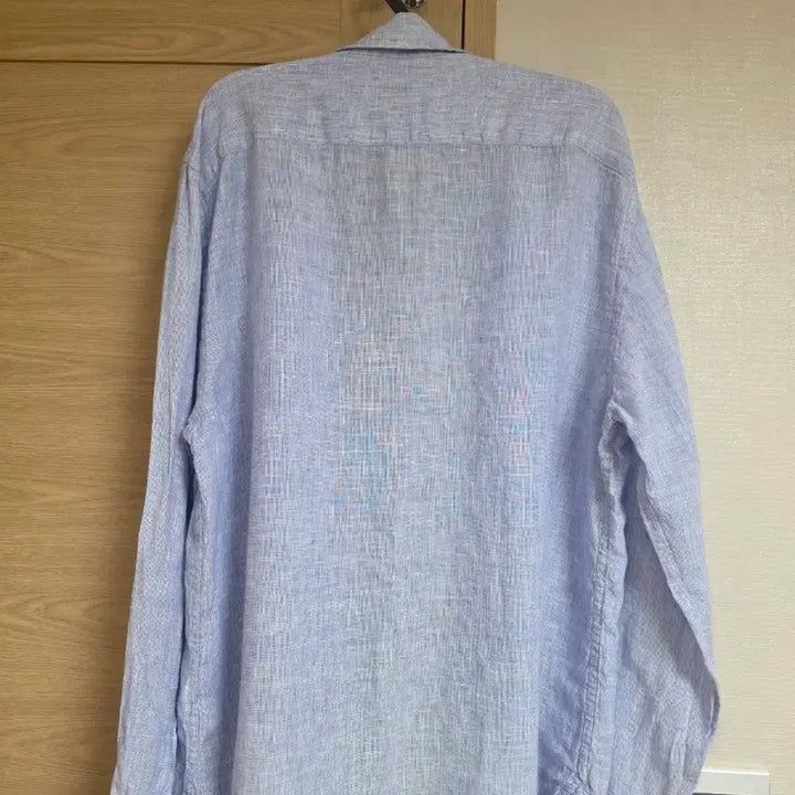 [BUNJANG] HAZZYS Linen Shirt Sky Blue / 헤지스(HAZZYS) 100% 린넨 셔츠 스카이블루