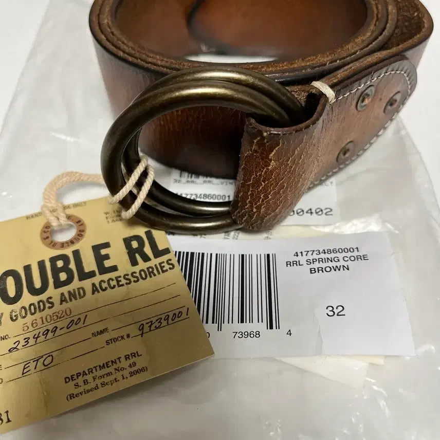 [BUNJANG] RRL O-ring Belt Brown / RRL O링 오링 벨트 브라운