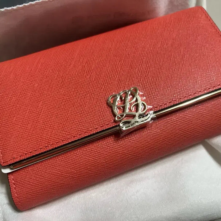 [BUNJANG] Louis Quatorze Coral Bifold Wallet / (새상품) 루이가또즈 지갑 코랄색상 판매해요