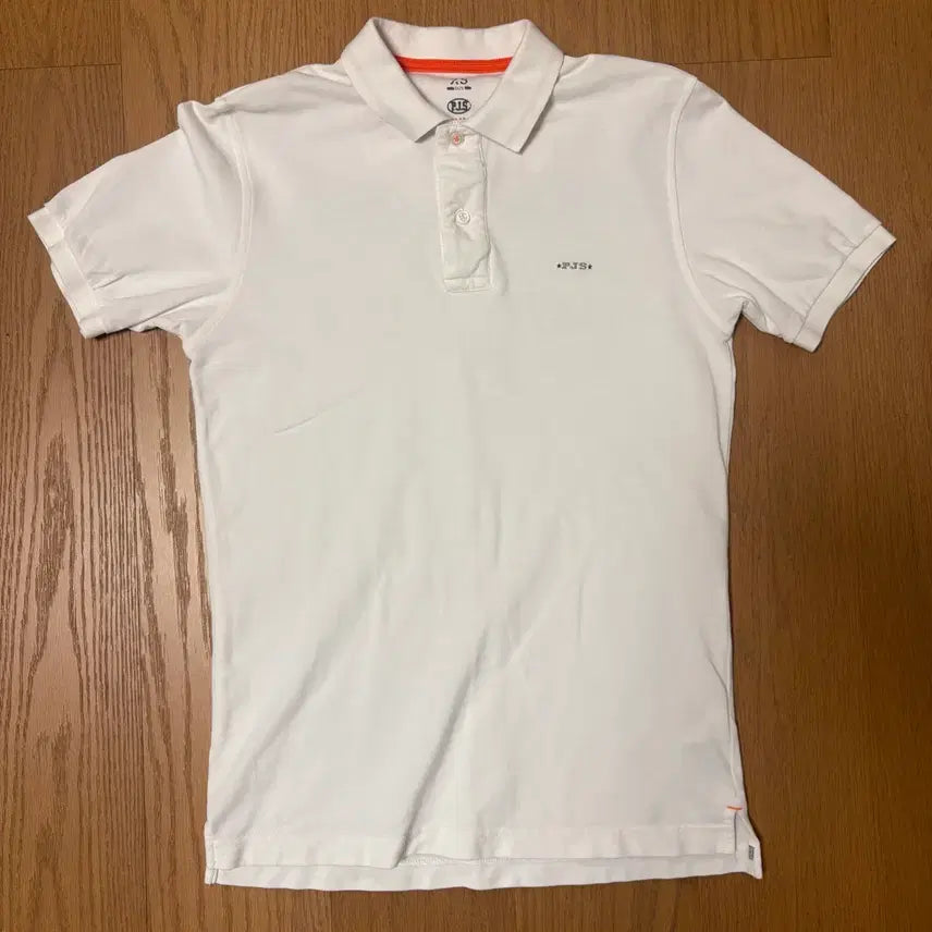 [BUNJANG] Parajumpers White Polo T-Shirt / 파라점퍼스 화이트 반팔 폴로티셔츠 PJS polo tshirt