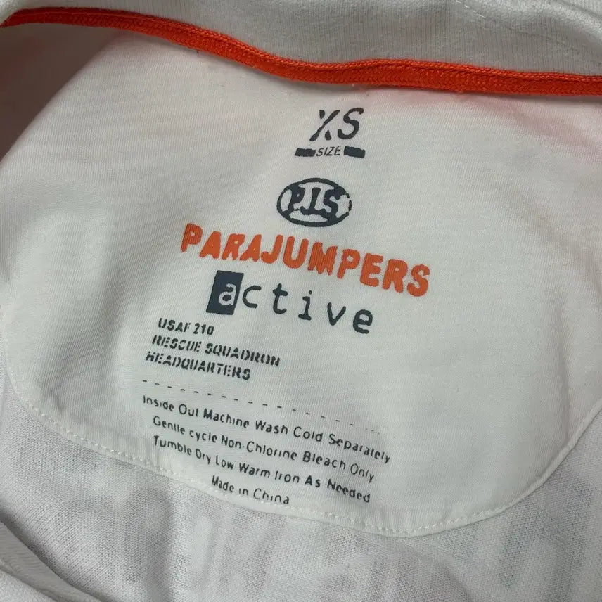 [BUNJANG] Parajumpers White Polo T-Shirt / 파라점퍼스 화이트 반팔 폴로티셔츠 PJS polo tshirt
