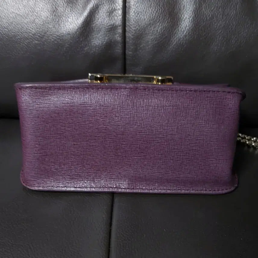 [BUNJANG] FURLA Julia Mini Crossbody Bag / FURLA Julia 체인 퍼플 사피아노 레더 미니 크로스바디 백/숄더백