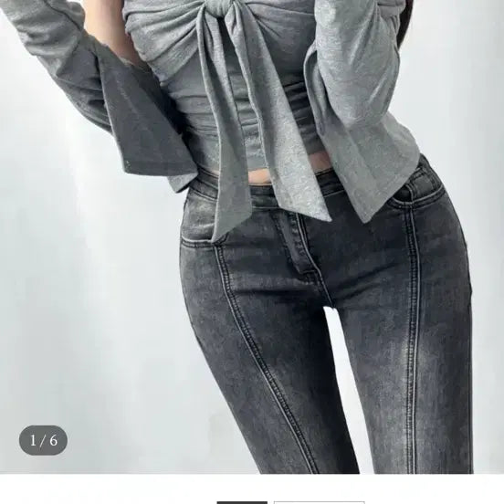 [BUNJANG] Sera Tie Design Tank Top Cardigan Set / 세라 타이 나시 가디건 새상품