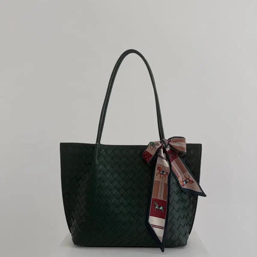 [BUNJANG] Leather Daily Lightweight Basket Shoulder Bag / 양가죽 데일리 가벼운 바스켓백 숄더백