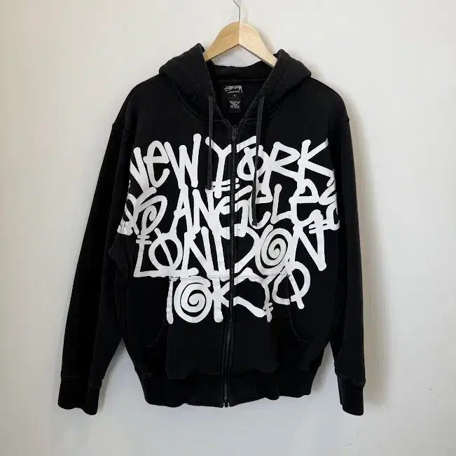 [SOLD OUT] 스투시 00s 후드집업 블랙