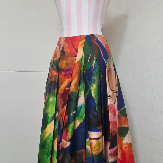 [BUNJANG] Time Pattern Balloon Long Skirt / (64사이즈/55)한섬 타임 패턴 벌룬 롱스커트